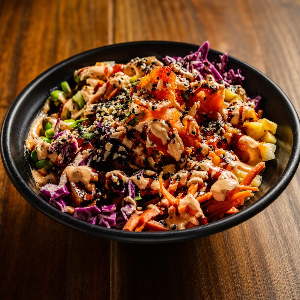 2 Protein Poke Bowl.